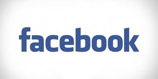 facebook logo blue on white